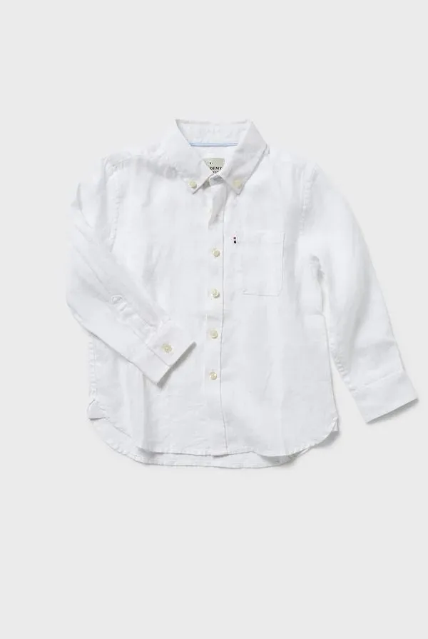 Academy Brand Rookie Hampton Linen Shirt - White