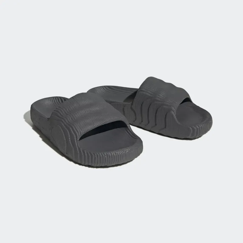 Adidas Men's Adilette 22 Slides - Grey / Black