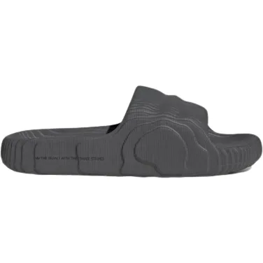 Adidas Men's Adilette 22 Slides - Grey / Black