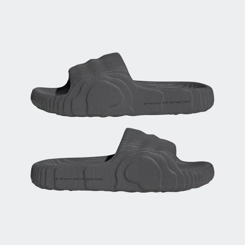 Adidas Men's Adilette 22 Slides - Grey / Black