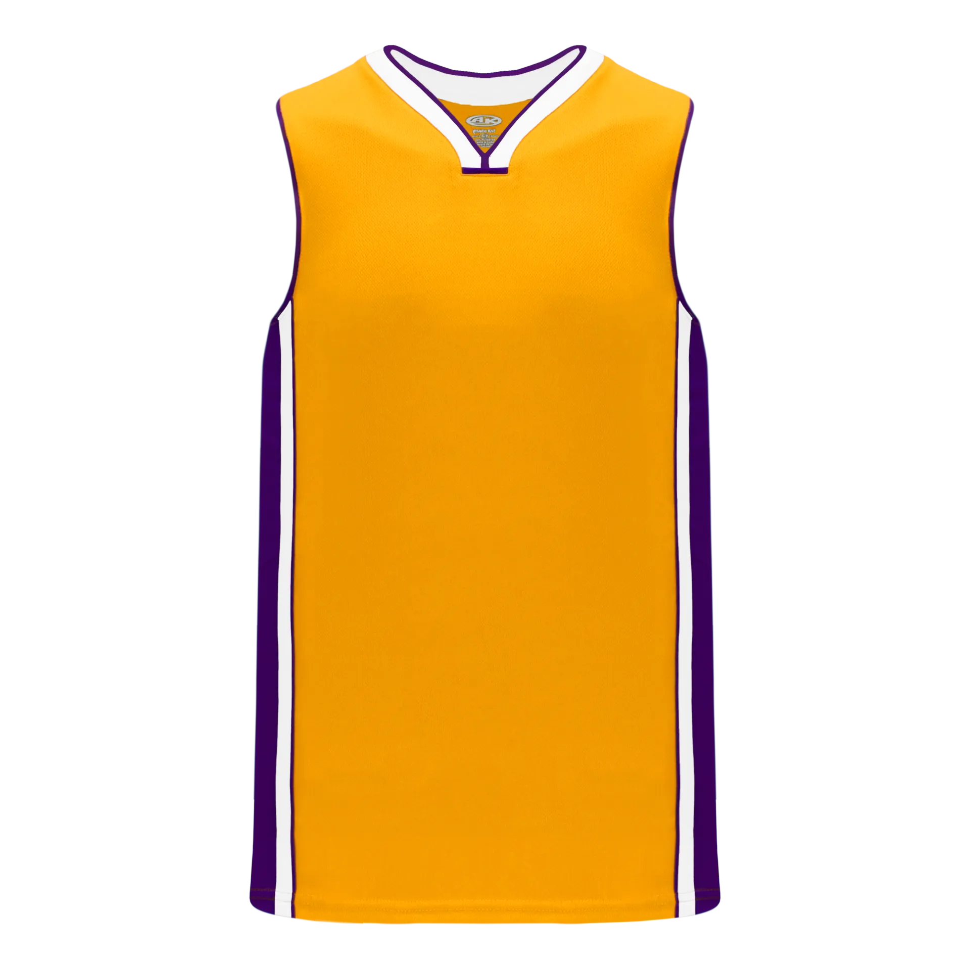 Athletic Knit (AK) B1715Y-435 Youth LA Lakers Gold Pro Basketball Jersey