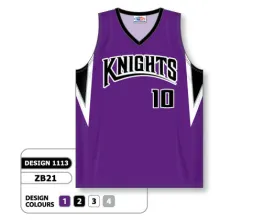 Athletic Knit Custom Sublimated Basketball Jersey Design 1113