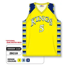 Athletic Knit Custom Sublimated Basketball Jersey Design 1123