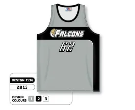 Athletic Knit Custom Sublimated Basketball Jersey Design 1136