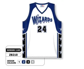 Athletic Knit Custom Sublimated Basketball Jersey Design 1163