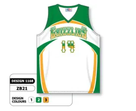 Athletic Knit Custom Sublimated Basketball Jersey Design 1168