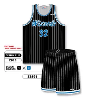 Athletic Knit Custom Sublimated Matching Basketball Uniform Set Design 1111