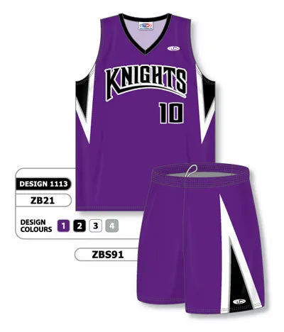 Athletic Knit Custom Sublimated Matching Basketball Uniform Set Design 1113