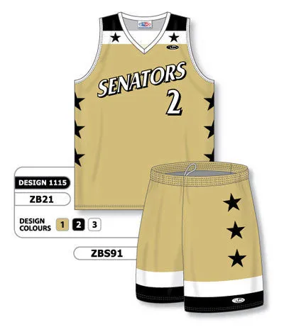 Athletic Knit Custom Sublimated Matching Basketball Uniform Set Design 1115