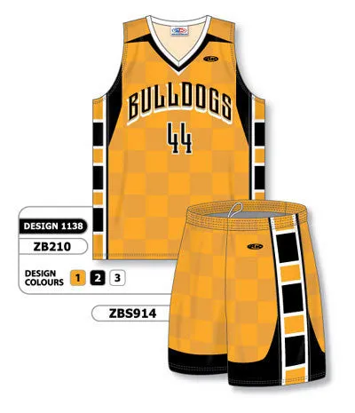 Athletic Knit Custom Sublimated Matching Basketball Uniform Set Design 1138