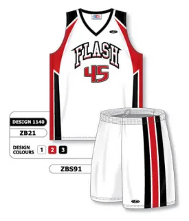 Athletic Knit Custom Sublimated Matching Basketball Uniform Set Design 1140