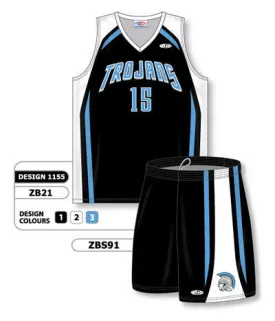 Athletic Knit Custom Sublimated Matching Basketball Uniform Set Design 1155