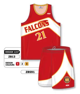 Athletic Knit Custom Sublimated Matching Basketball Uniform Set Design 1157