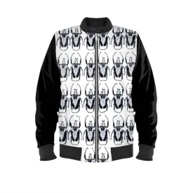 Black & White Beetle by Robert Bowen Classic Fit Bomber Jacket (unisex