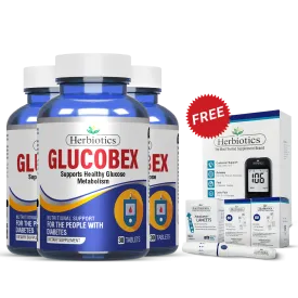 Buy 3 Glucobex - Get Free Glucometer