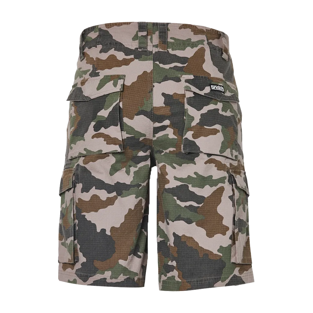 Cargo Shorts Ripstop Camo Army