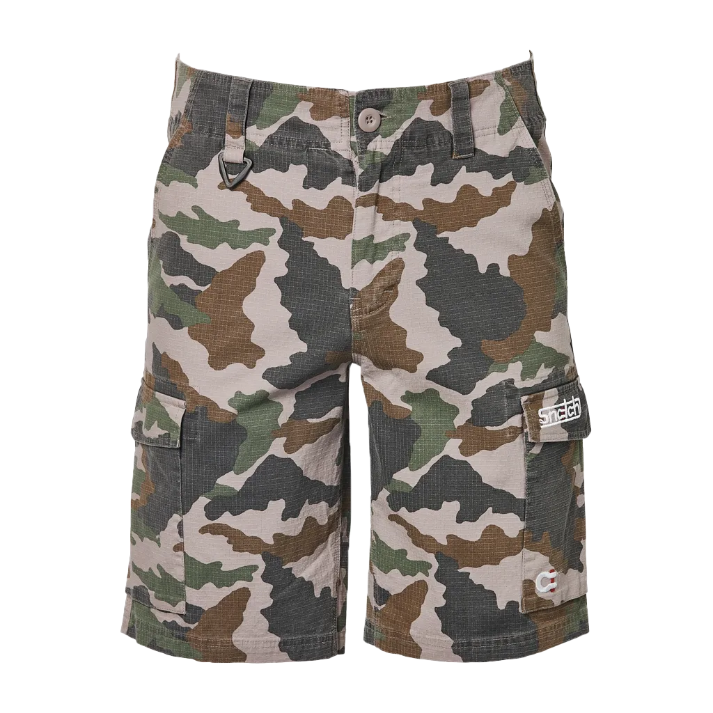 Cargo Shorts Ripstop Camo Army