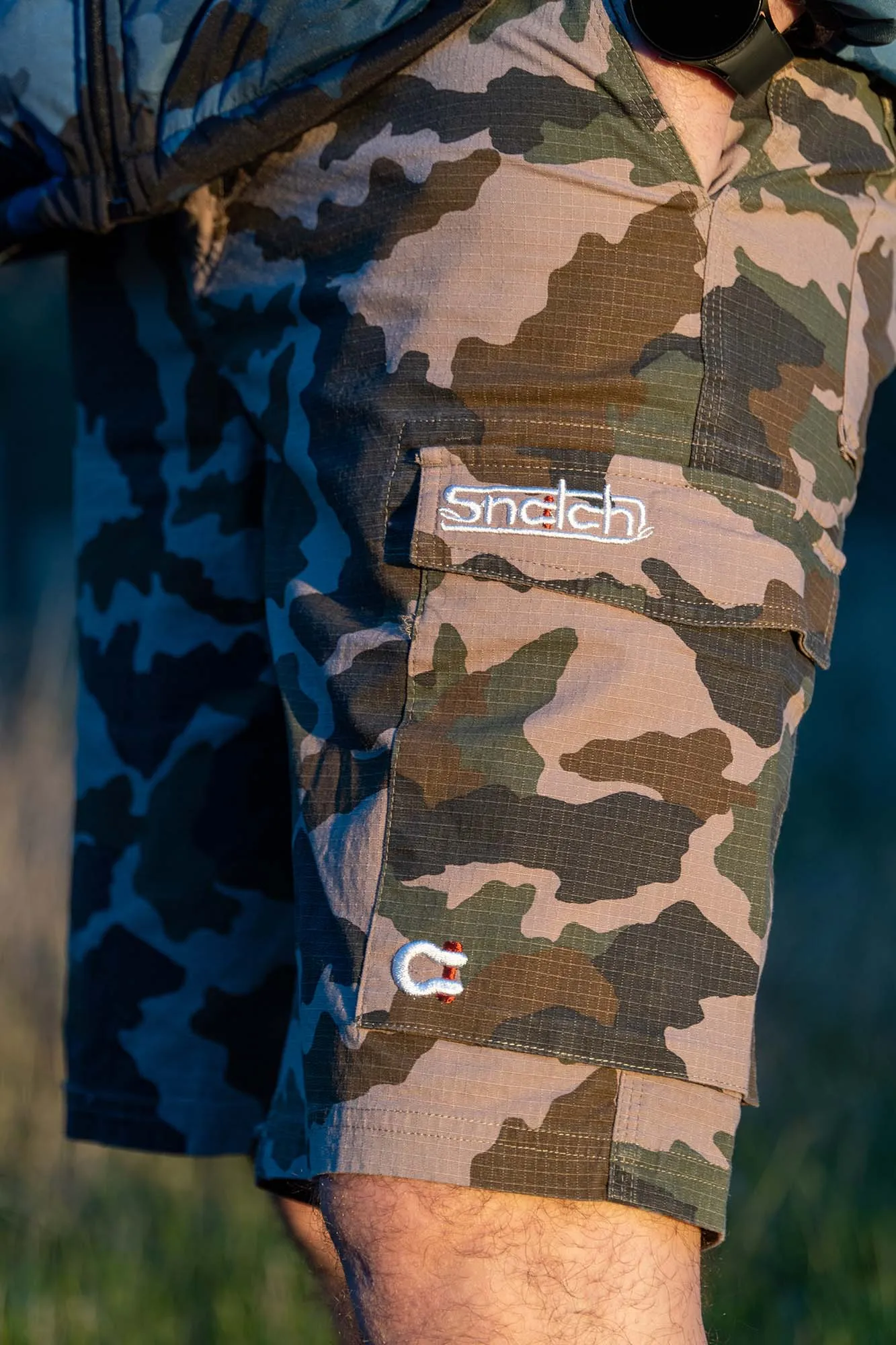 Cargo Shorts Ripstop Camo Army