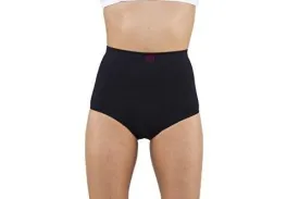 Comfizz Womens Ostomy/Hernia/Post Op Support Briefs High Waist Lvl 2 Black S/M