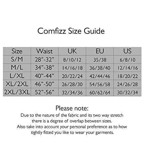 Comfizz Womens Ostomy/Hernia/Post Op Support Briefs High Waist Lvl 2 Black S/M