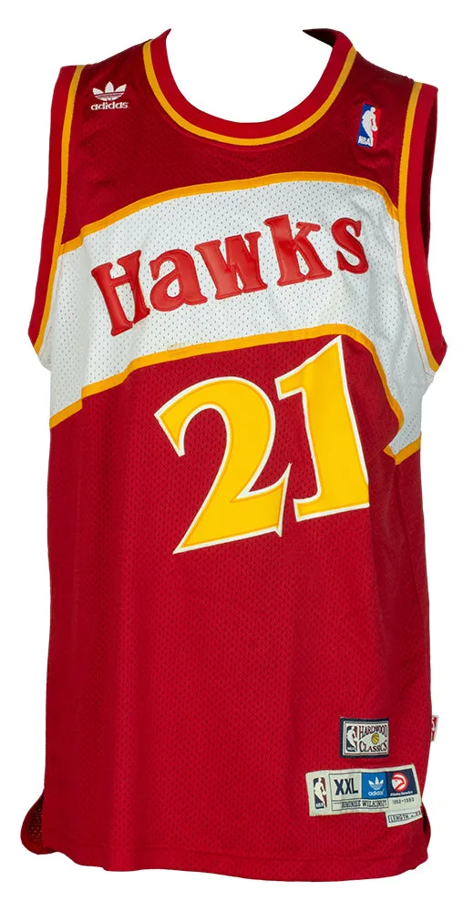 Dominique Wilkins Signed Atlanta Hawks Adidas Hardwood Classics Jersey BAS