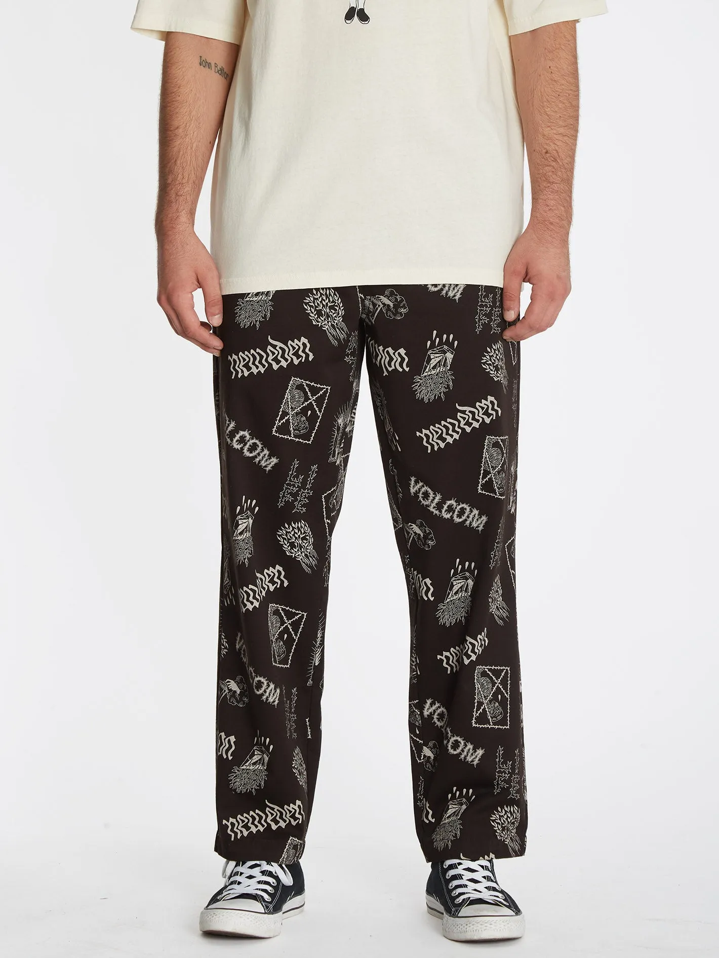 Featured Artist Vaderetro Elastic Waist Pants - Print