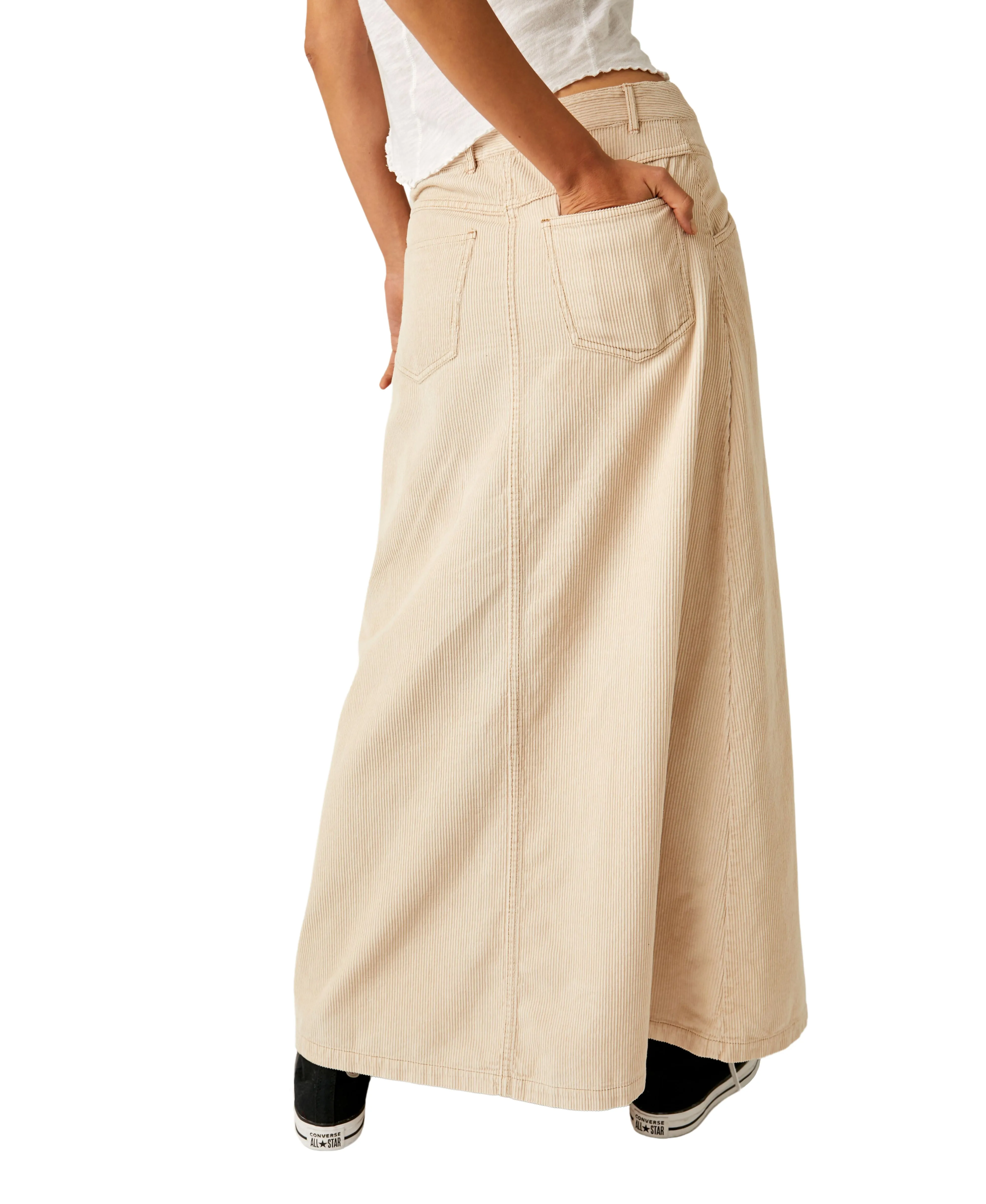 Free People Come As You Are Cord Skirt