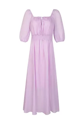 GDS Isla Linen Long Dress | Winson Orchid