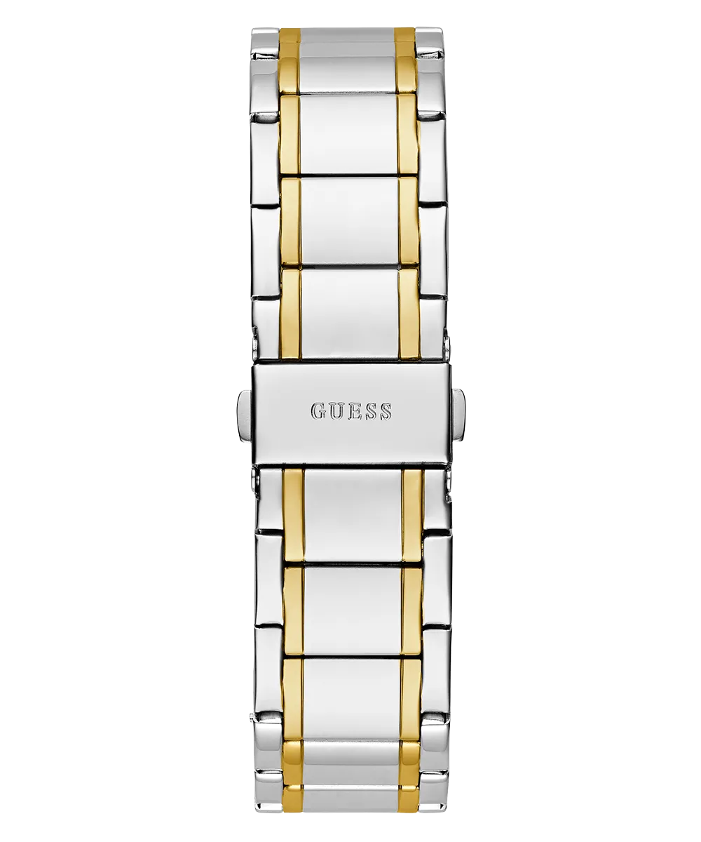 GUESS Mens 2-Tone Silver Analog Watch