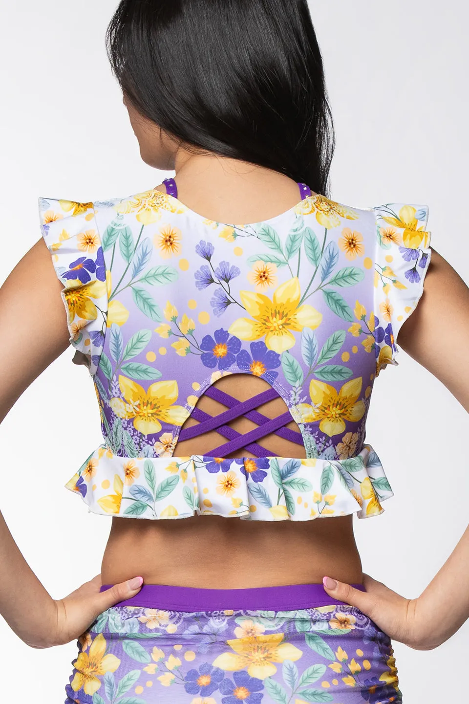 Janelle Sports Bra in Fab Florals