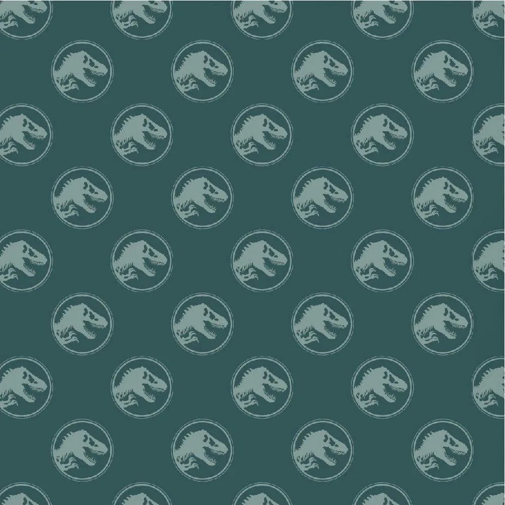 Jurassic World Logo Cotton Poplin Fabric