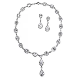 Keirsten Cubic Zirconia Necklace and Earring Set