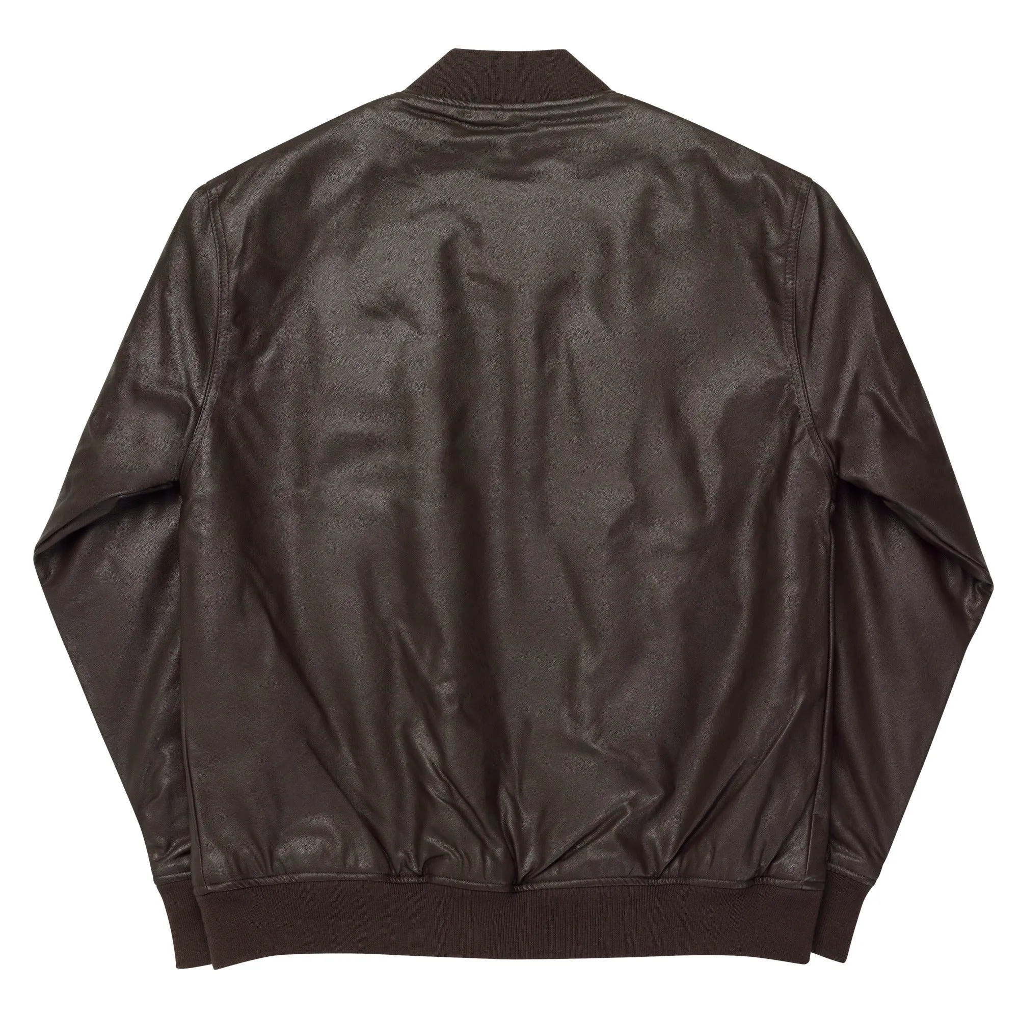 Leather Look Bomber Jacket