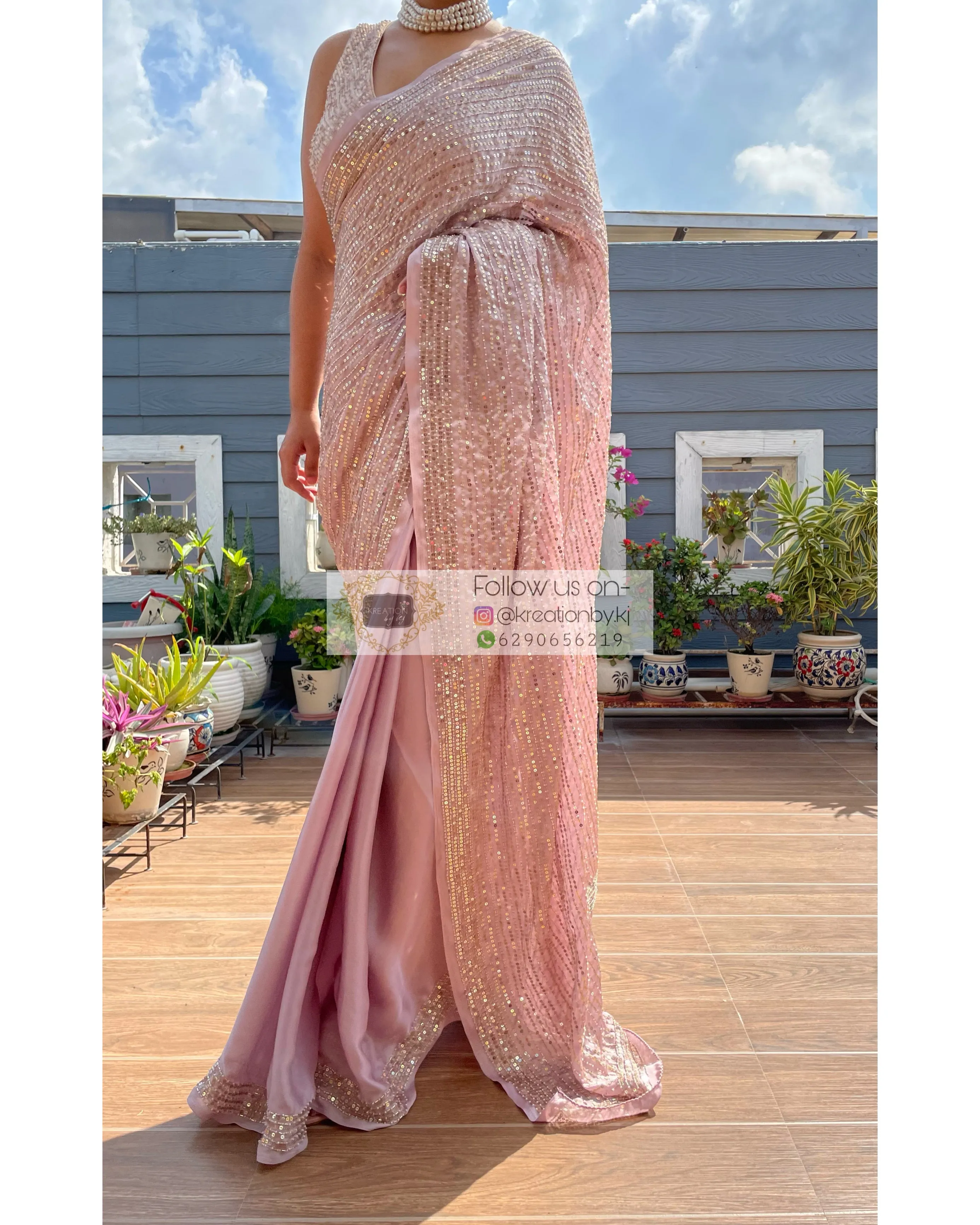 Lilac Chand Sifarish Saree