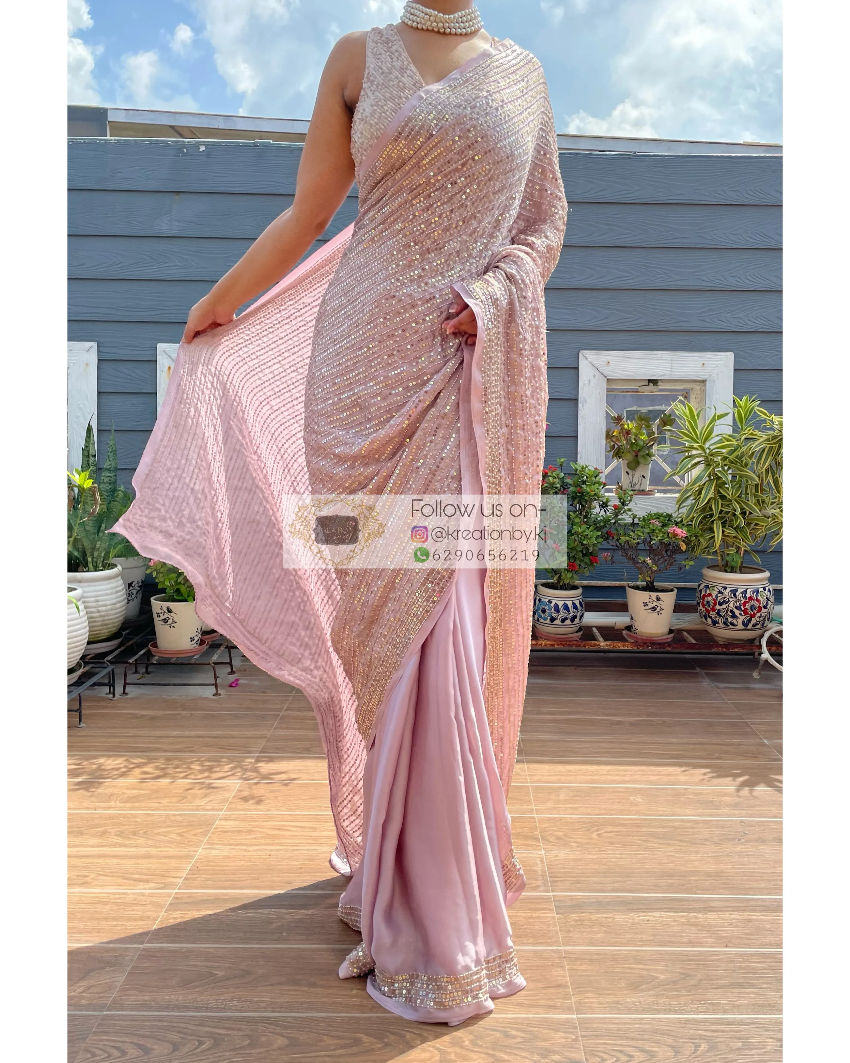 Lilac Chand Sifarish Saree