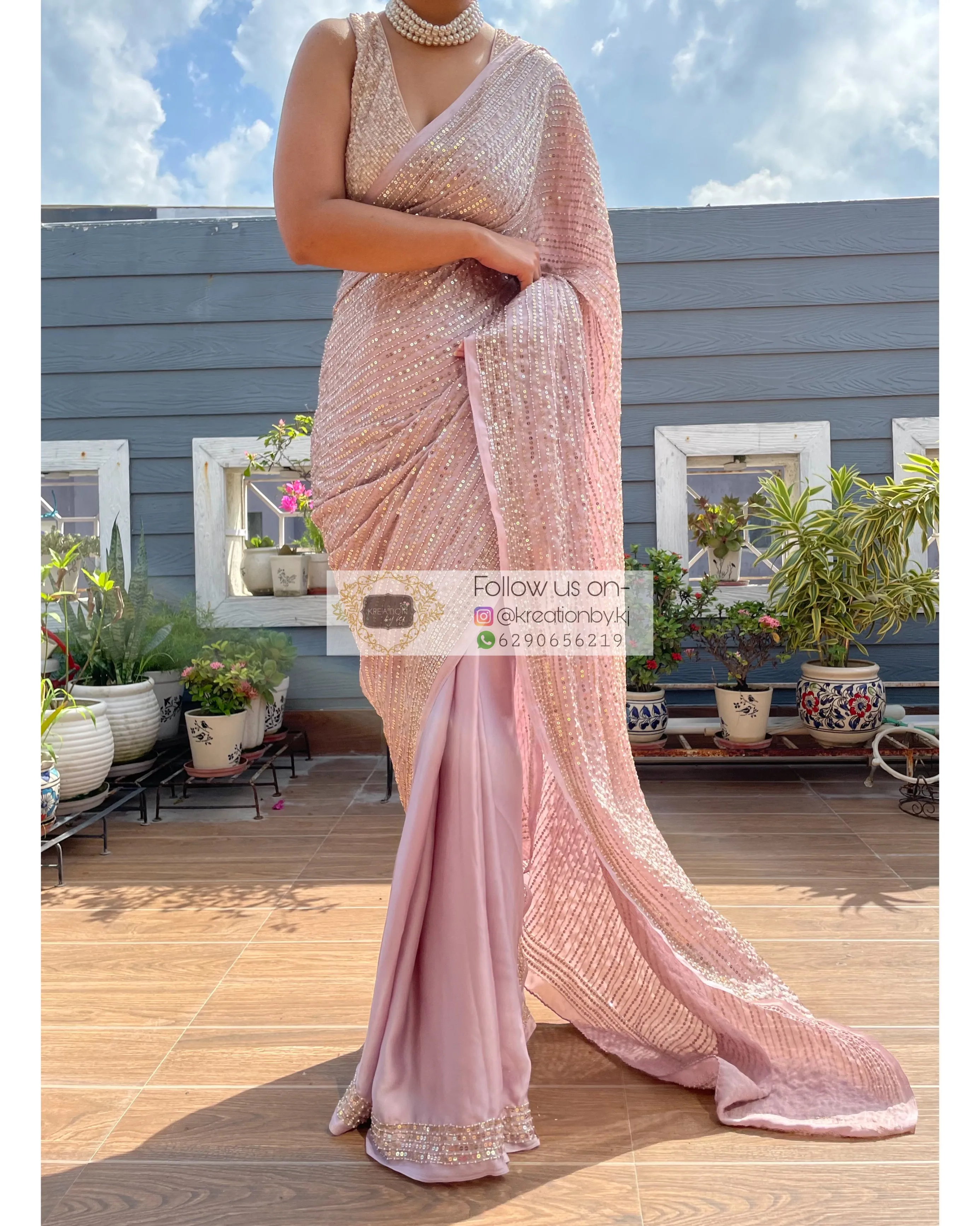 Lilac Chand Sifarish Saree