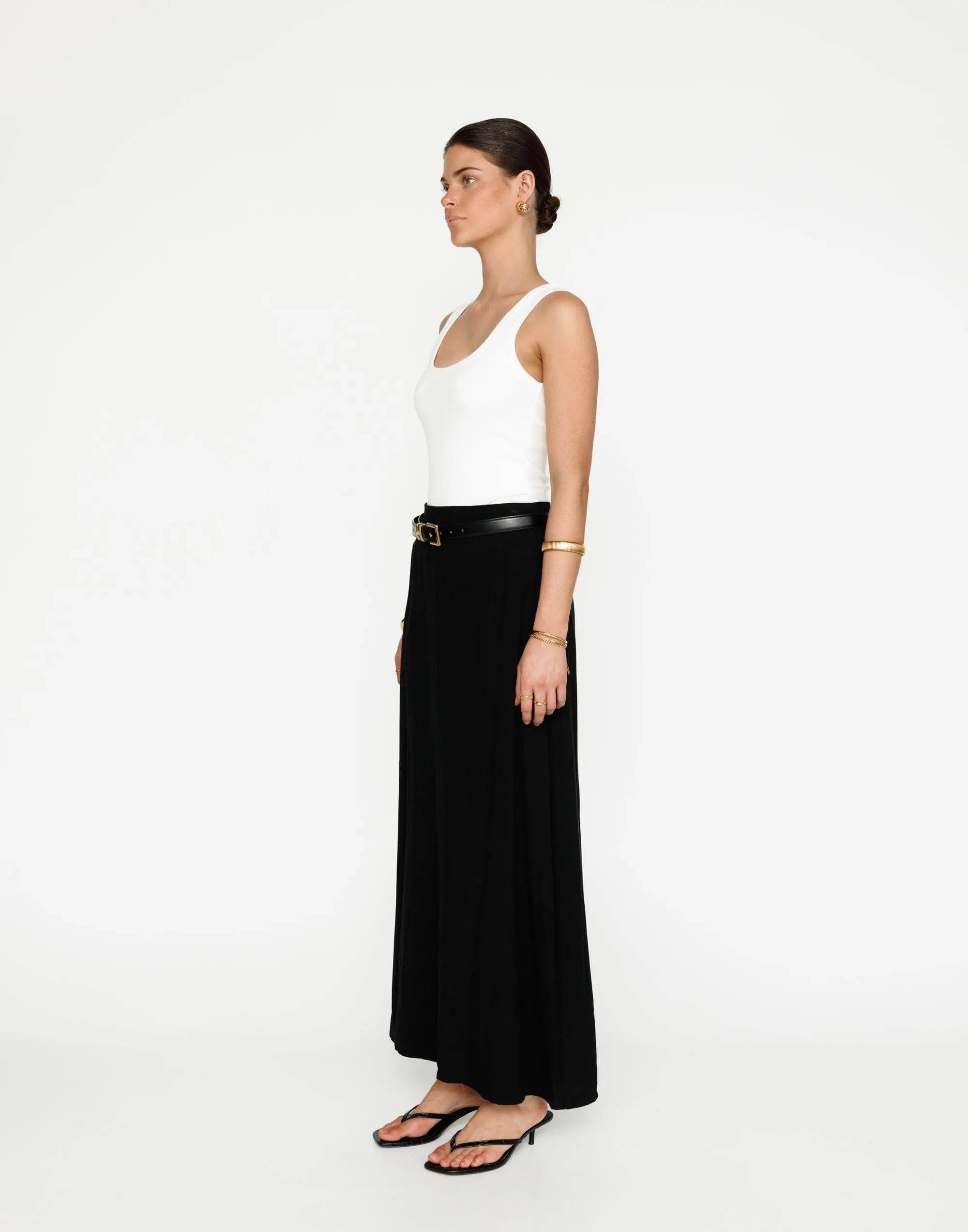 Lillian Maxi Skirt (Black)