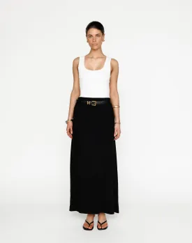 Lillian Maxi Skirt (Black)