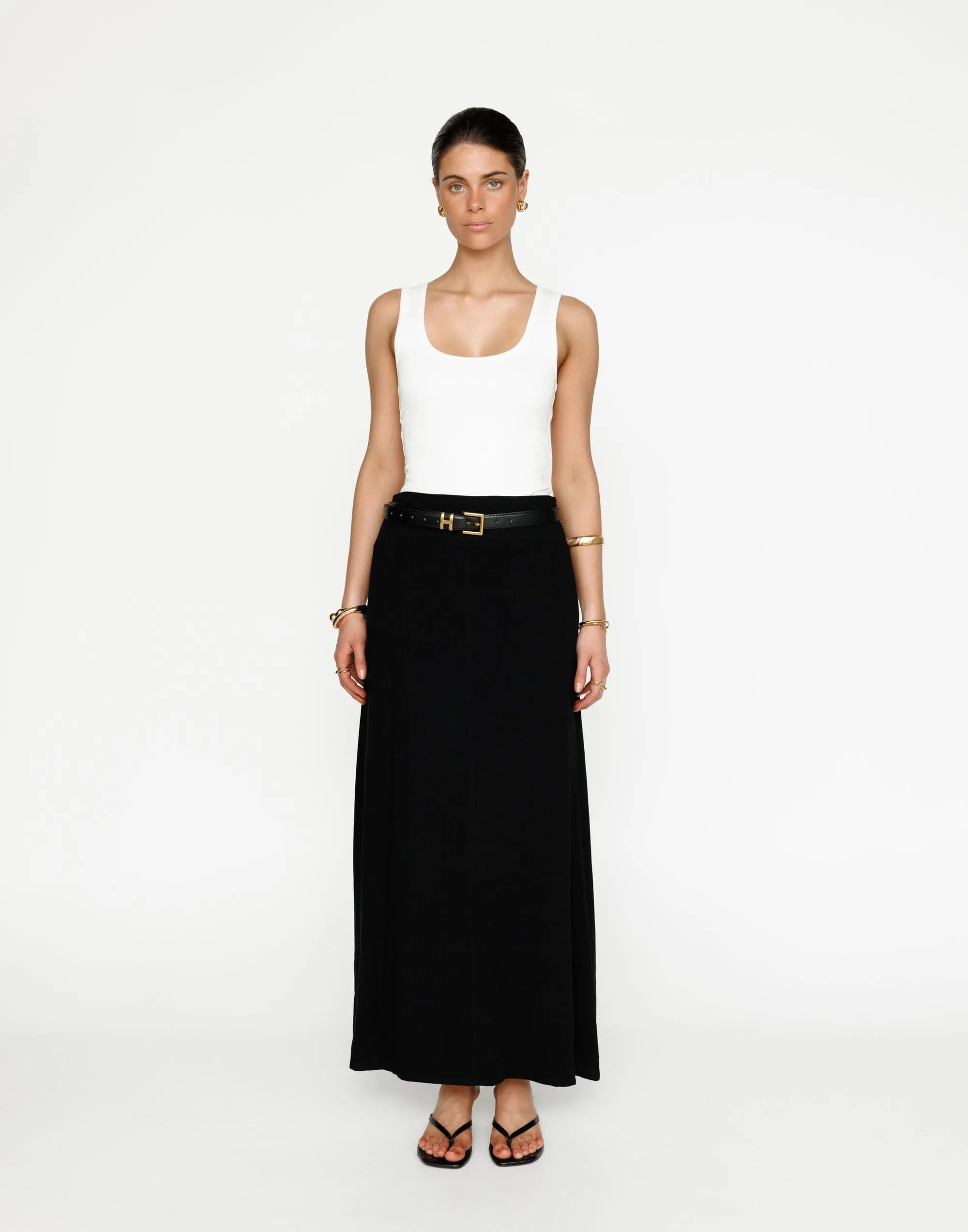 Lillian Maxi Skirt (Black)