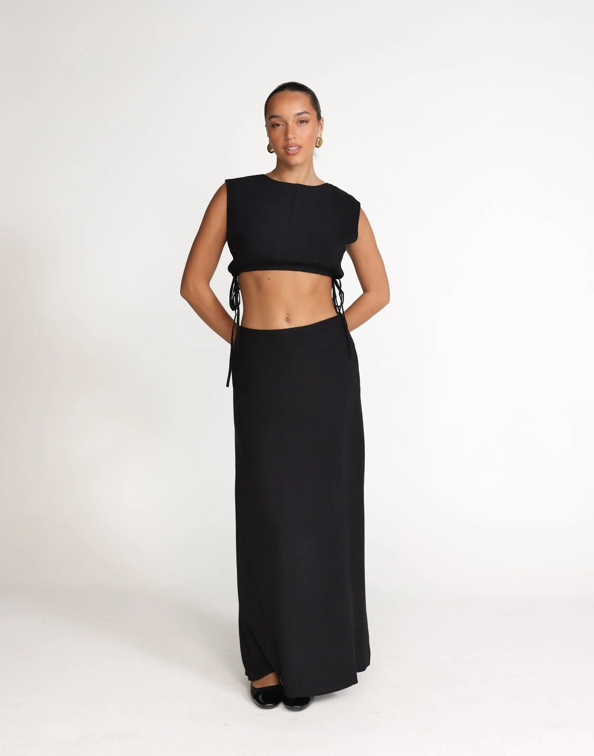 Lillian Maxi Skirt (Black)