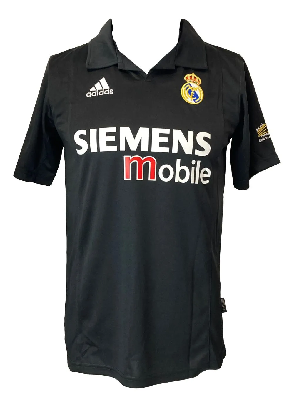 Luis Figo Signed Real Madrid Black Adidas Soccer Jersey BAS