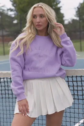 Malibu Tennis Sweatshirt - Lavender