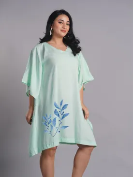 Mint Rayon Kaftan - Sophisticated