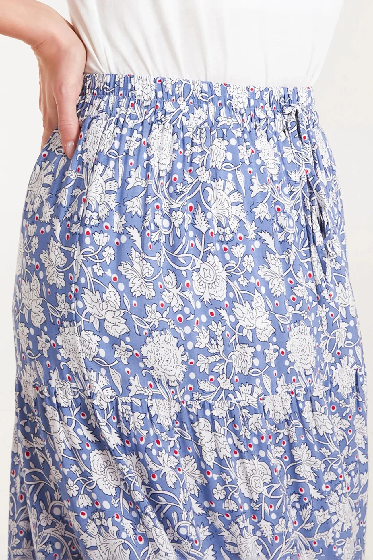 Naomi Floral Print Maxi Skirt