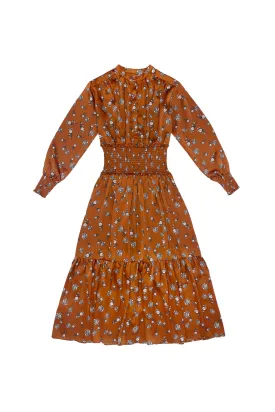 Orange Roses Amber Dress