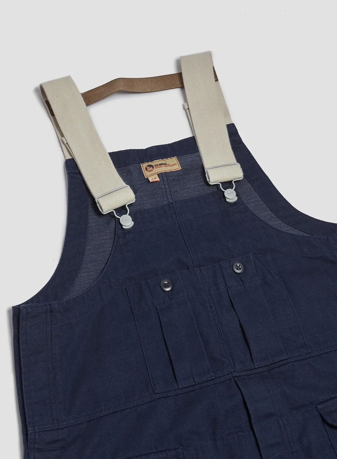 Railway Dungaree Heavy Cotton in Black Navy