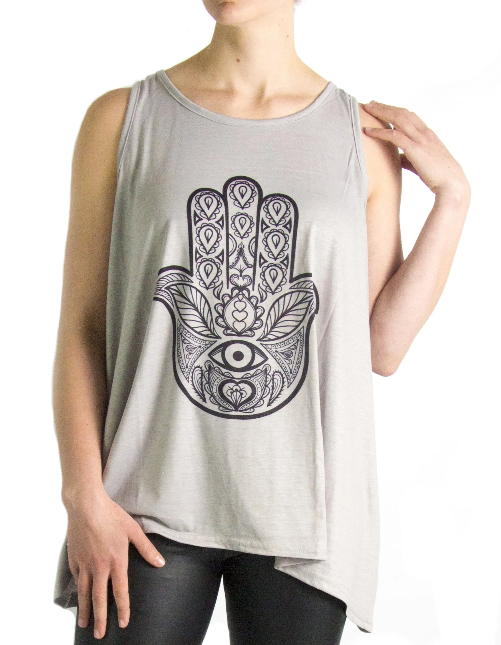 Sakkas Juliana Womens Summer Sleeveless Tank Top Printed Dashiki Jersey Knit