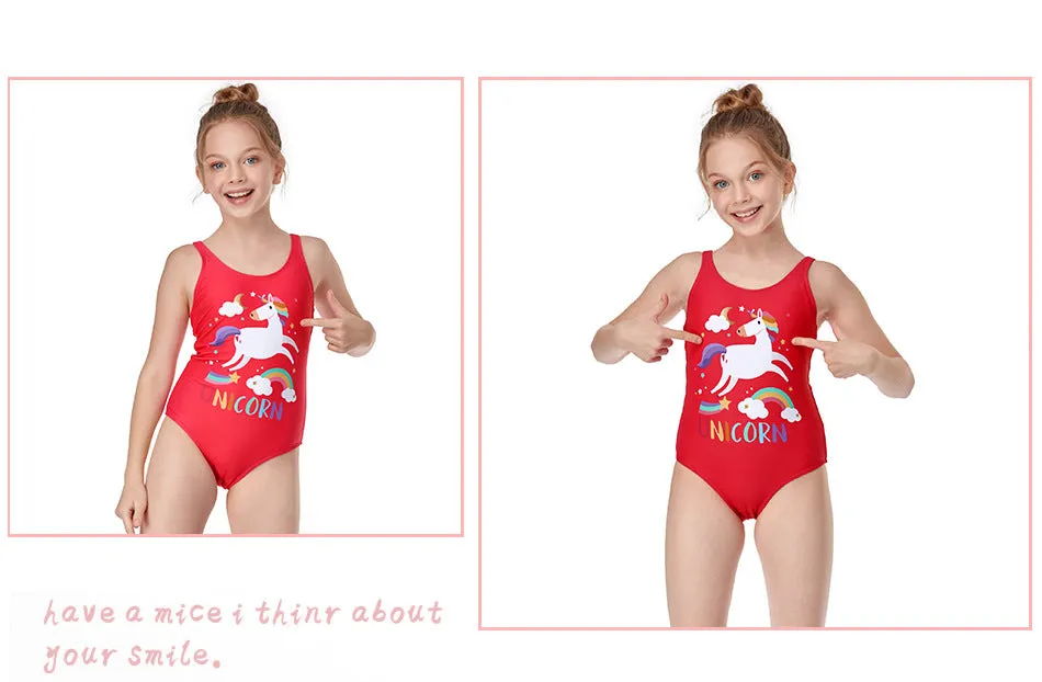 Swimsuit Exclusive for Cross-Border Children's European One-Piece Girl's  Swimwear