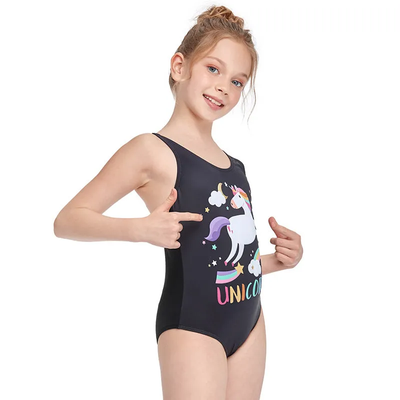 Swimsuit Exclusive for Cross-Border Children's European One-Piece Girl's  Swimwear