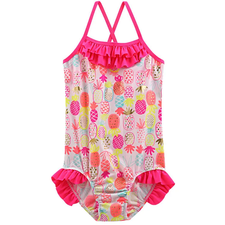 Swimsuit One-Piece Girls'  Spaghetti Straps One-Piece Swimwear